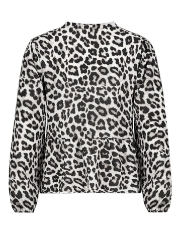 Sublevel Bluse in Hellgrau/ Schwarz