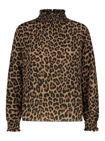 Sublevel Bluse in Hellbraun/ Schwarz