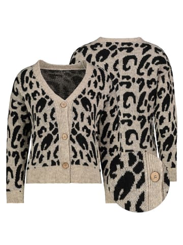 Sublevel Cardigan in Beige/ Schwarz