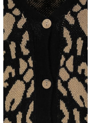 Sublevel Cardigan in Beige/ Schwarz