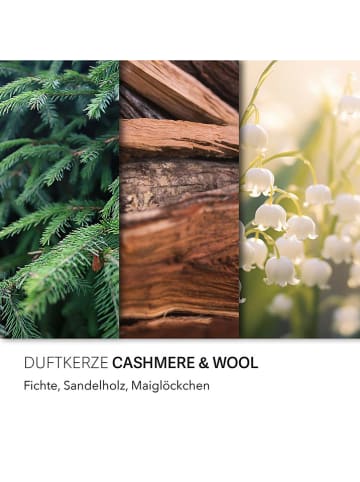 Candle Brothers Geurkaars "Cashmere & Wool" wit - 510 g