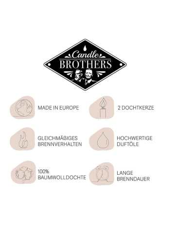 Candle Brothers Geurkaars "Cashmere & Wool" wit - 510 g