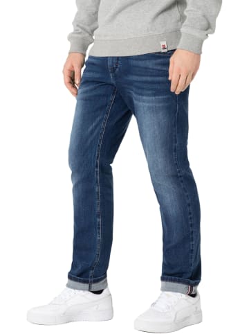 Timezone Spijkercargobroek "JackTZ" - regular fit - blauw