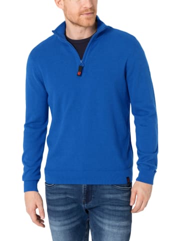 Timezone Sweter w kolorze niebieskim