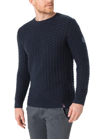 Timezone Sweter w kolorze granatowym