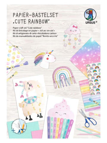 URSUS Papier-Bastelset "Cute Rainbow" in Bunt