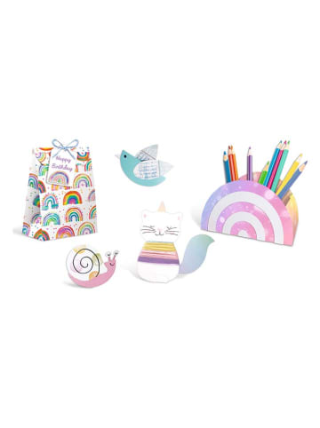 URSUS Papier-Bastelset "Cute Rainbow" in Bunt