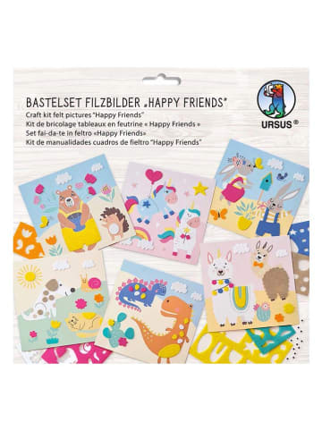 URSUS Filz-Bastelset "Filzbilder -Happy friends" in Bunt