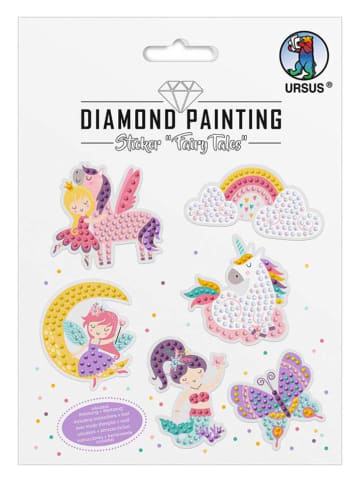 URSUS Kreativset "Diamond Painting Sticker - Fairy tales" in Bunt