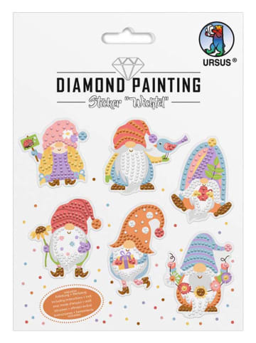 URSUS Kreativset "Diamond Painting Sticker - Wichtel" in Bunt
