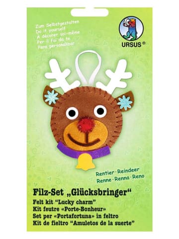 URSUS Filz-Bastelset "Glücksbringer - Rentier" - ab 3 Jahren