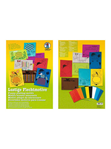 URSUS Flechtmotive-Bastelset "Lustige Flechtmotive" in Bunt