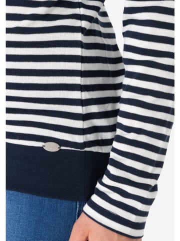 Timezone Longsleeve wit/donkerblauw