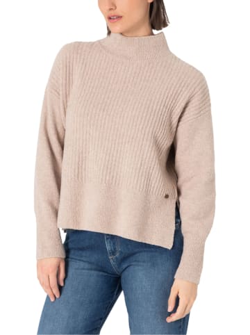 Timezone Sweter w kolorze beżowym