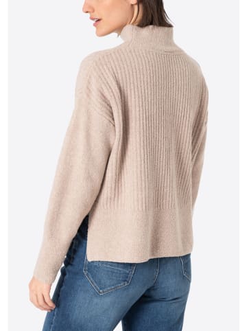 Timezone Sweter w kolorze beżowym