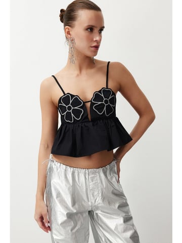 trendyol Top w kolorze czarnym
