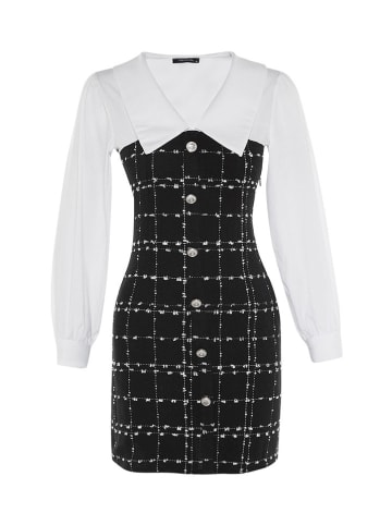 trendyol Kleid in Schwarz/ Weiß