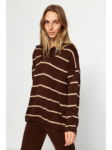 trendyol 2tlg. Outfit in Braun