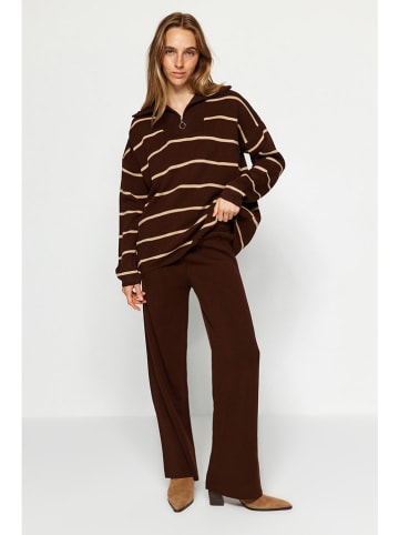 trendyol 2tlg. Outfit in Braun