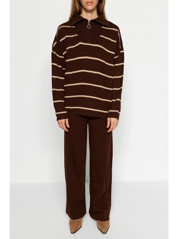 trendyol 2tlg. Outfit in Braun