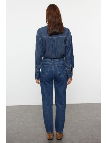 trendyol Spijkerbroek - mom fit - blauw