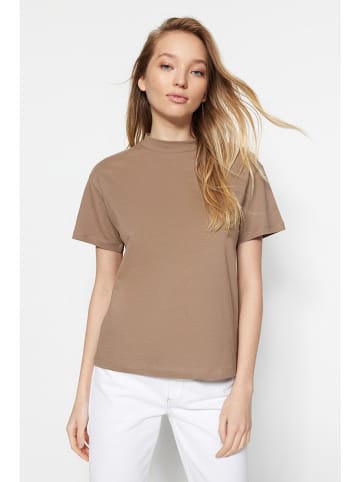trendyol 2-delige set: shirts lichtbruin/beige