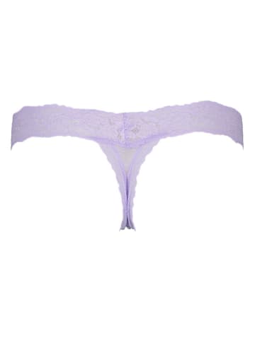 Hunkemöller 6-delige set: strings paars/oudroze/mintgroen