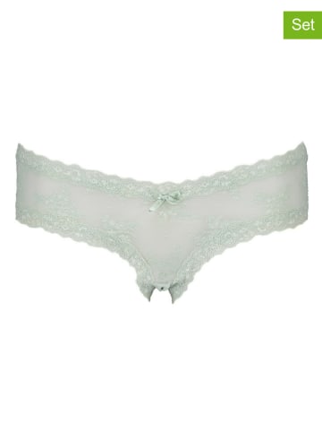 Hunkemöller Figi (6 par) w kolorze miętowym, szaroróżowym i jasnoróżowym