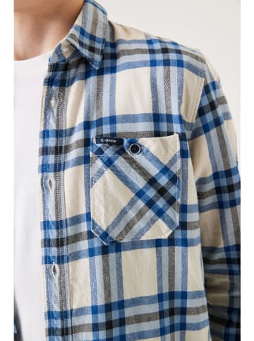 Garcia Blouse wit/blauw