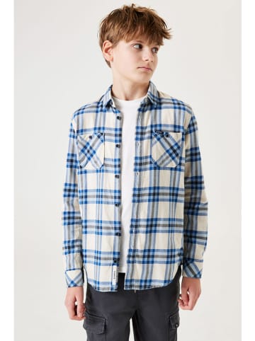 Garcia Blouse wit/blauw
