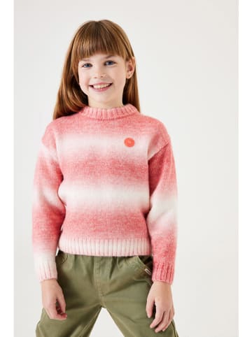 Garcia Pullover in Weiß/ Rosa