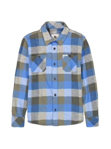 Garcia Hemd in Blau/ Khaki