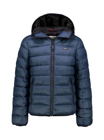 Garcia Doorgestikte jas blauw