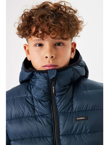 Garcia Doorgestikte jas blauw