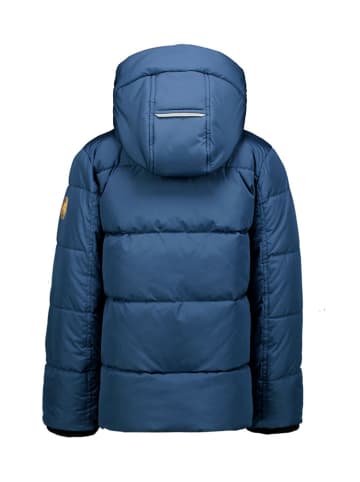 Garcia Doorgestikte jas blauw