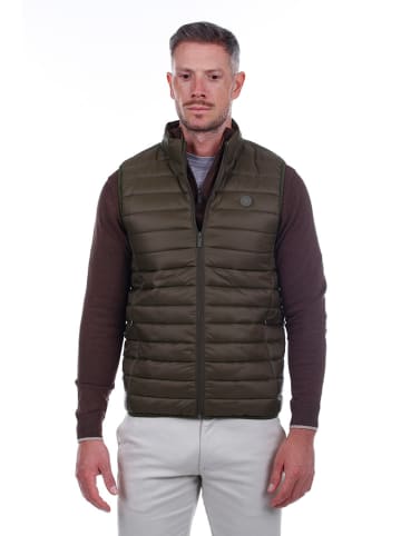 The Time of Bocha Doorgestikte bodywarmer donkergroen