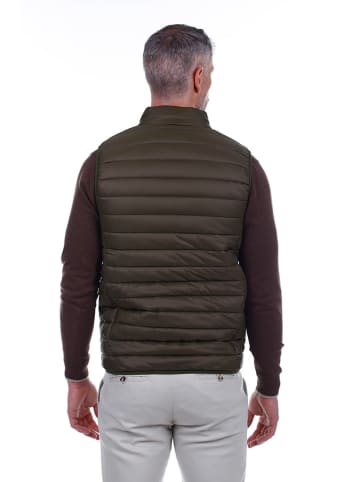 The Time of Bocha Doorgestikte bodywarmer donkergroen