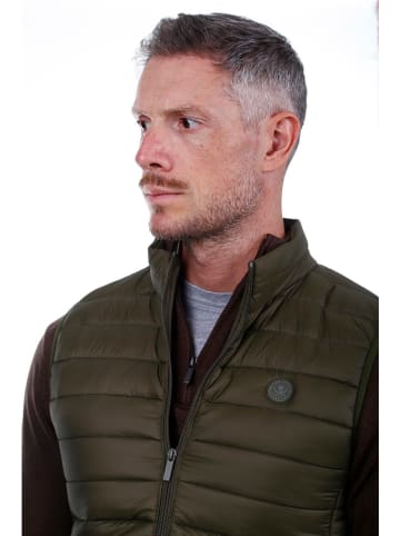 The Time of Bocha Doorgestikte bodywarmer donkergroen