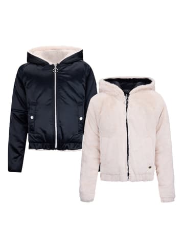 Retour Wende-Übergangsjacke in Creme/ Dunkelblau