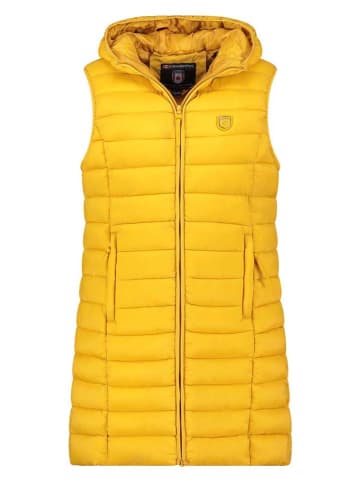 Canadian Peak Doorgestikte bodywarmer "Vakitaleak" mosterdgeel