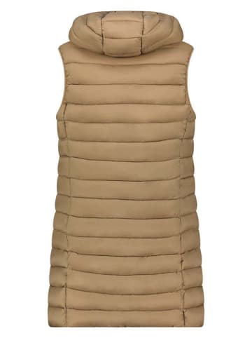 Canadian Peak Doorgestikte bodywarmer "Vakitaleak" lichtbruin