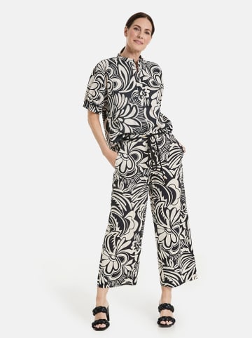Gerry Weber Broek zwart/crème