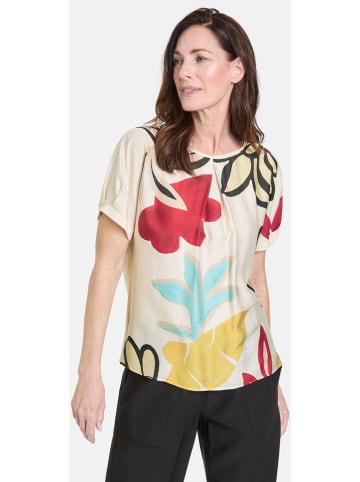 Gerry Weber Koszulka w kolorze kremowym ze wzorem