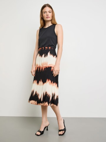 TAIFUN Rock in Schwarz/ Creme