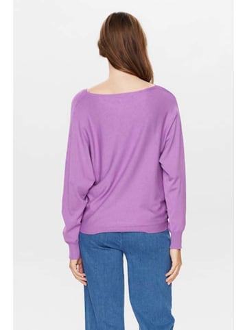 NÜMPH Sweter w kolorze fioletowym