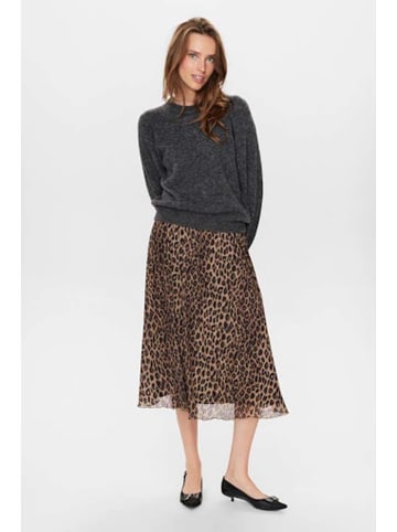 NÜMPH Sweter w kolorze antracytowym