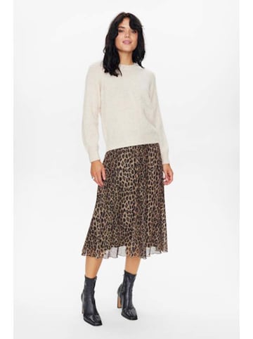 NÜMPH Sweter w kolorze kremowym