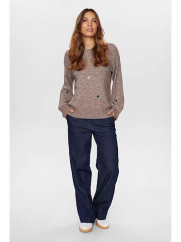 NÜMPH Pullover in Hellbraun