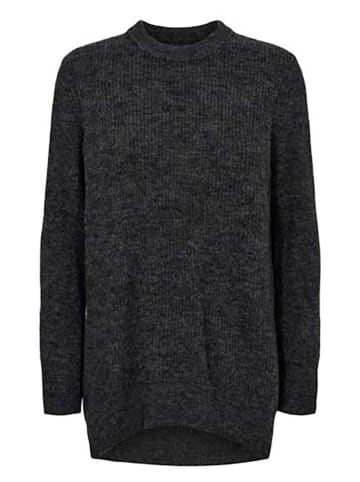 NÜMPH Sweter w kolorze antracytowym