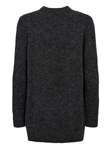 NÜMPH Sweter w kolorze antracytowym